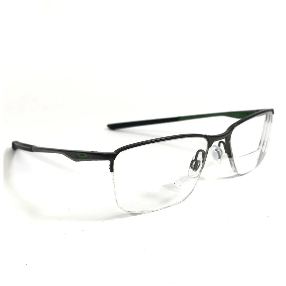 Oakley Eyeglasses Frames Socket 5.5 OX3218-0254 Satin Pewter Half Rim 54-18-138